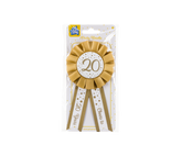 Goud Witte Rozet 20 Jaar